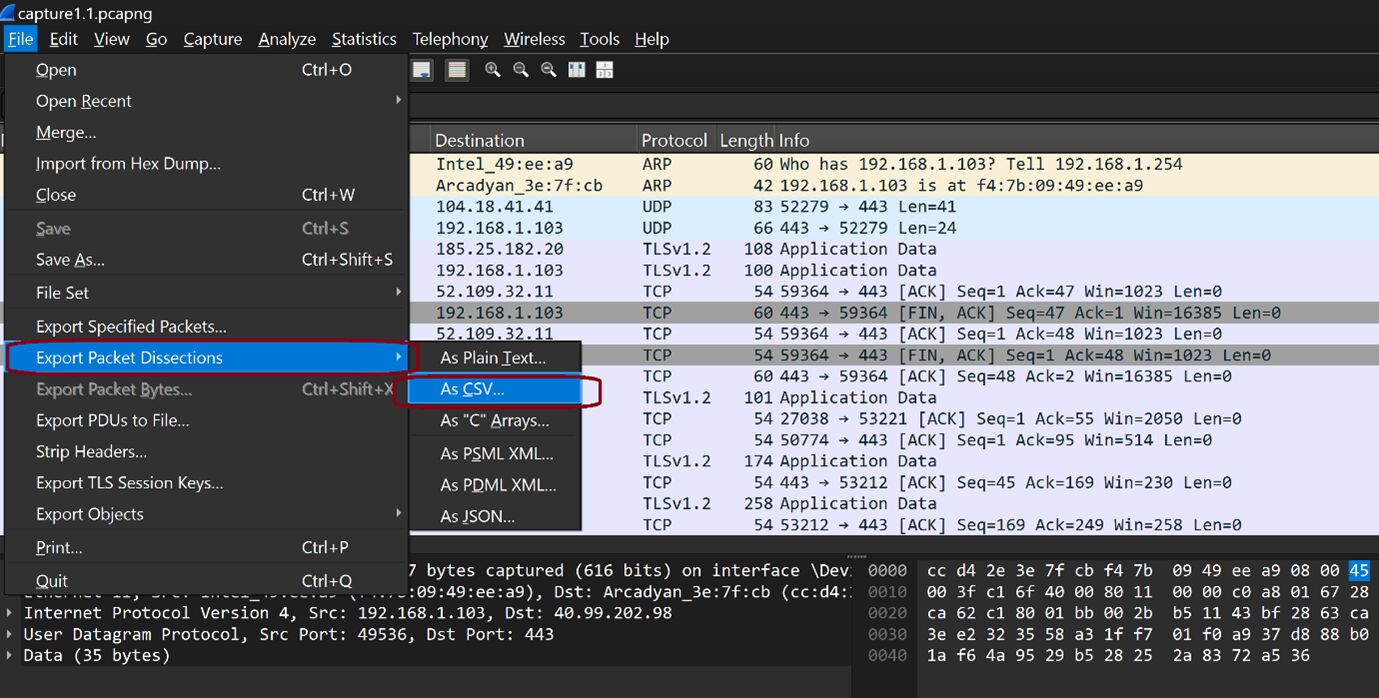 ChatGPT Network Analysis with Wireshark - Tesrex.com - Step 03