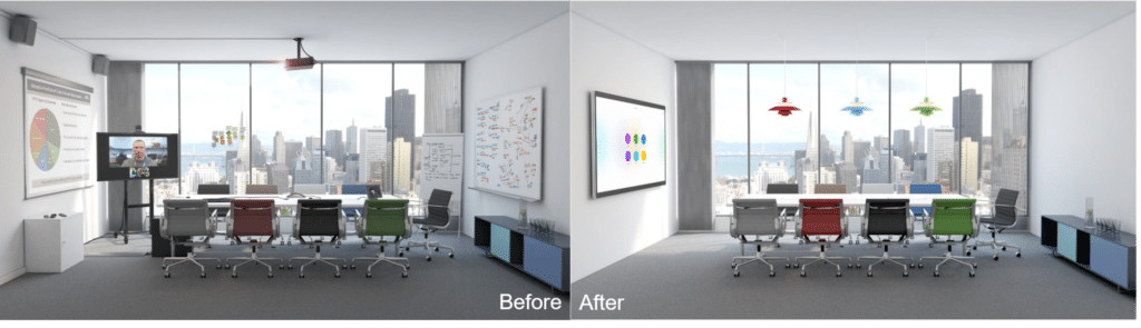 cisco spark board before after