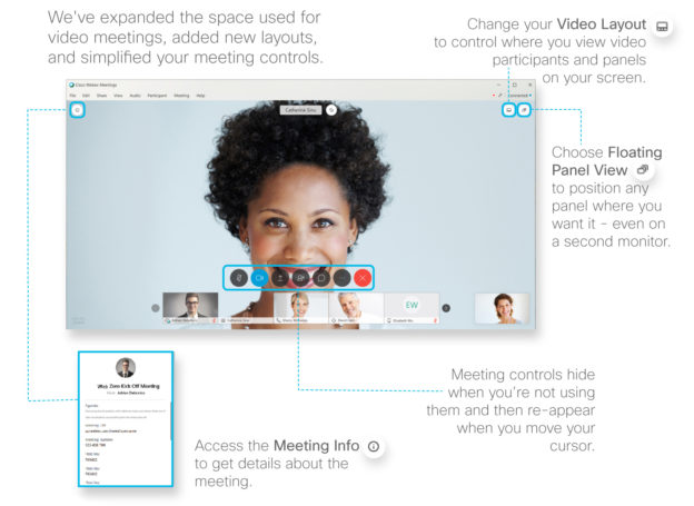 webex desktop app Video-centric experience for Webex meetings