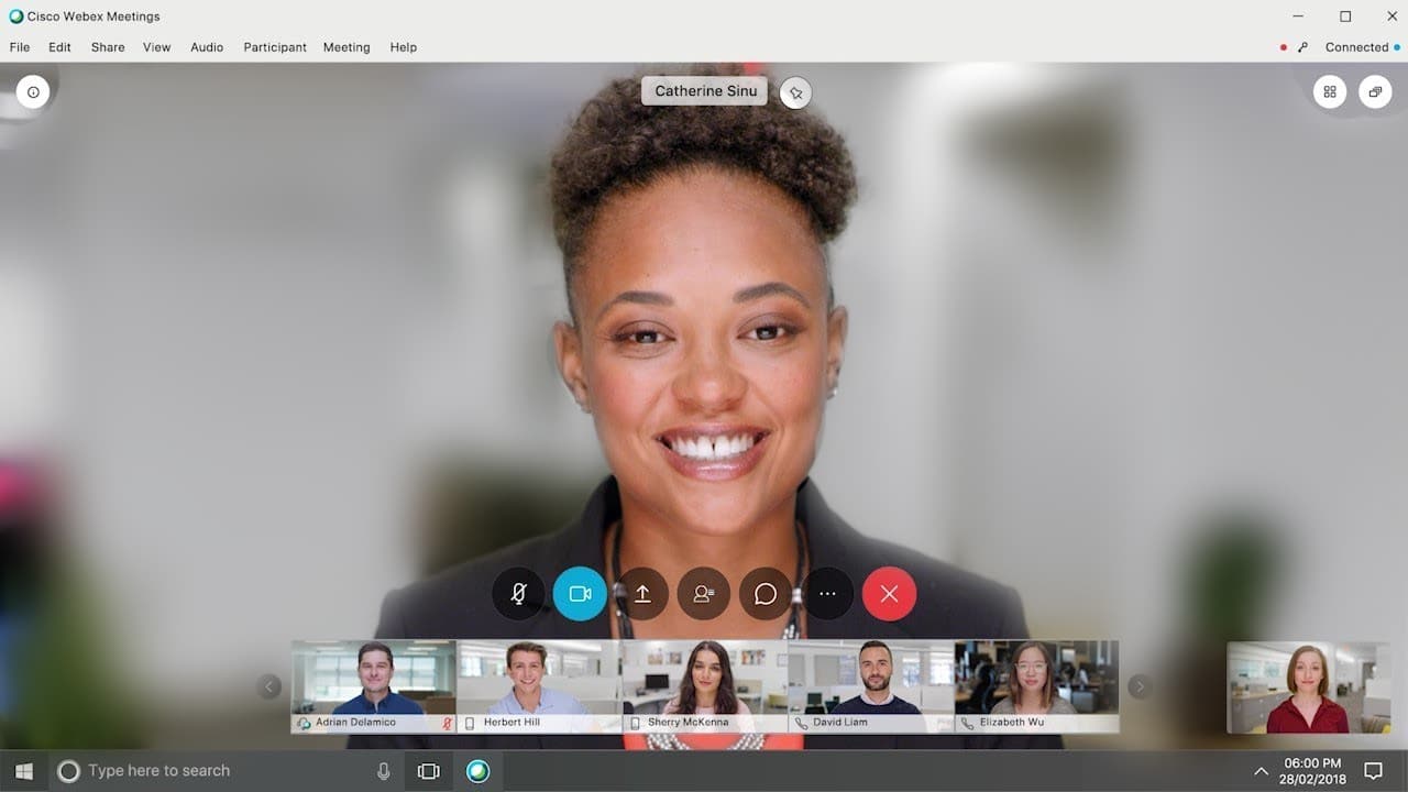 how to blur background on webex