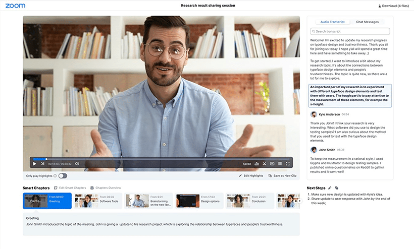 smart recording zoom workplace screenshot